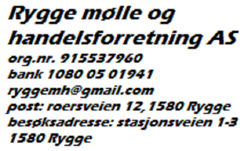 Rygge mølle og handelsforretning as